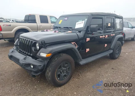 2021 Jeep Wrangler Unlimited Sport 4X4 z USA, uszkodzony, nr VIN 1C4HJXDGXMW820203